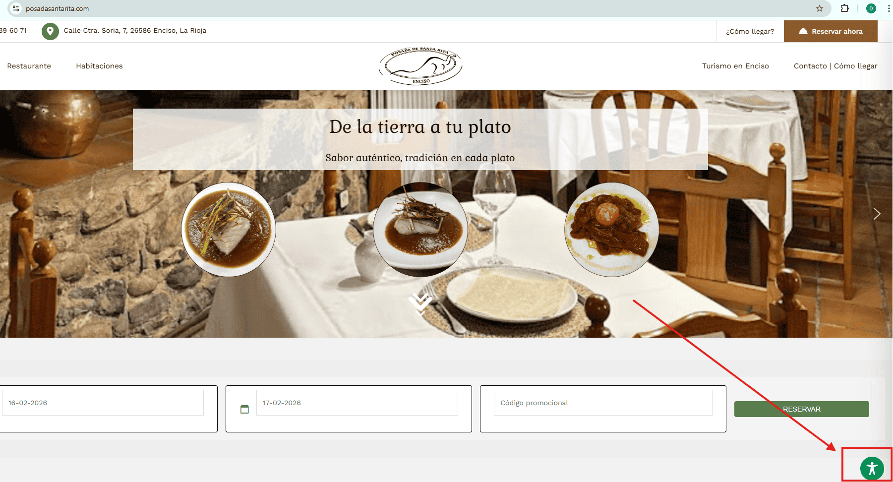 Sabor auténtico en cada plato Plato tradicional de la gastronomía local en Posada Santa Rita, con sabores auténticos y tradición e.